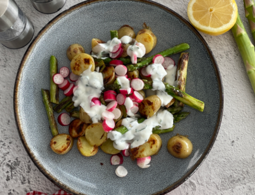 SALADE DE PRINTEMPS: ASPERGES, POMMES DE TERRE, RADIS